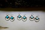 Amazonite Shield + Sword Earrings
