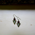 Amazonite Balance + Wood Earrings