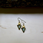 Amazonite Balance + Wood Earrings