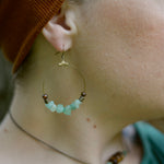 Lucky Green Aventurine + Tiger's Earrings *last one