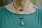 Green Aventurine Toggle Necklace