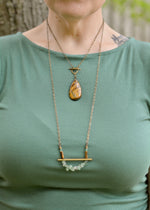 Tigers Eye Toggle Necklace