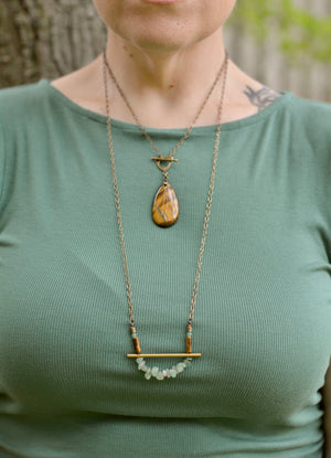 Green Aventurine Lucky Layering Necklace