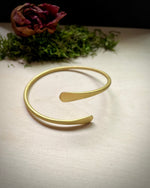 Raw Brass Wrap Bracelet