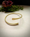 Raw Brass Wrap Bracelet