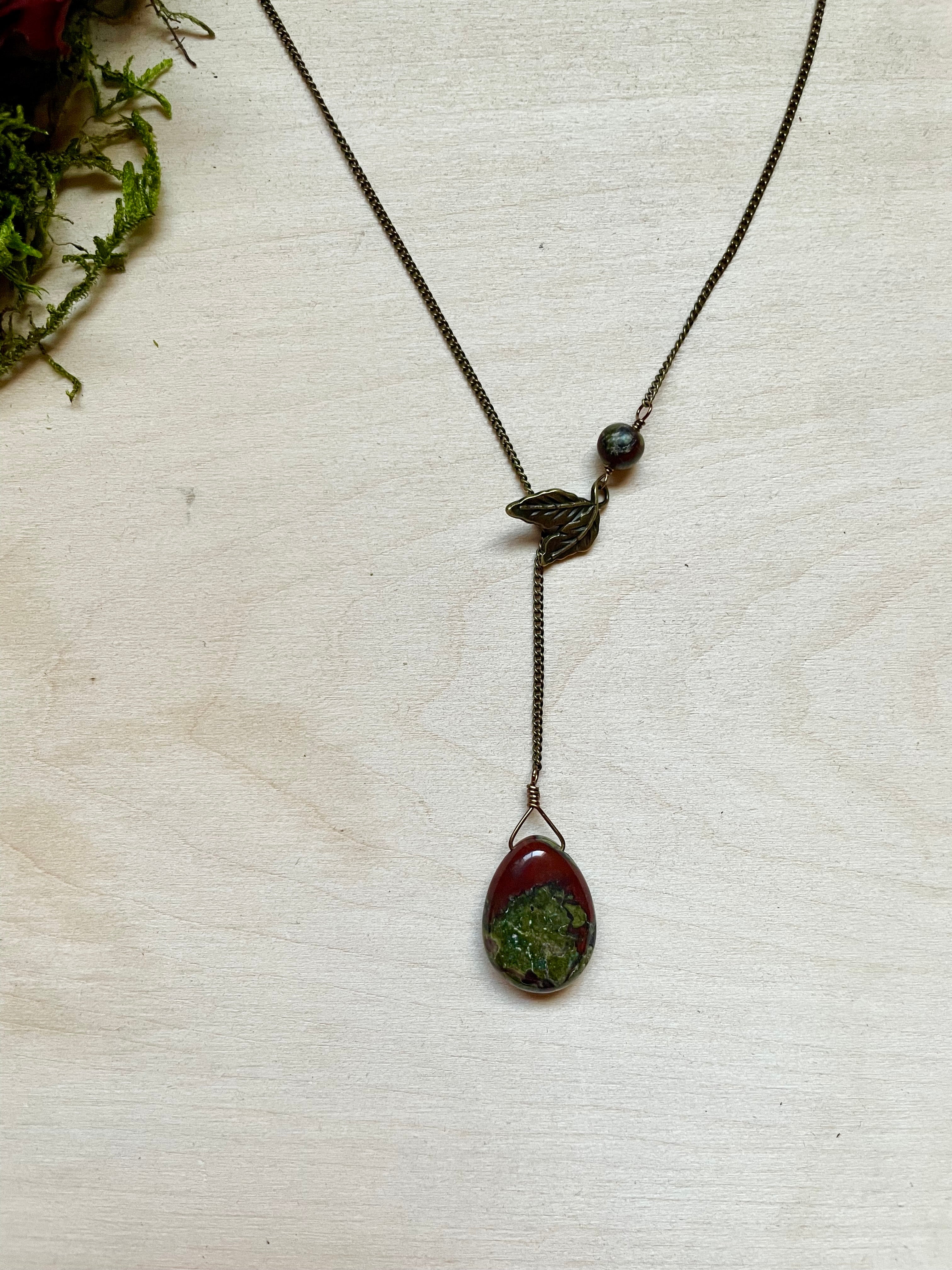 Dragon's Blood Jasper Lariat