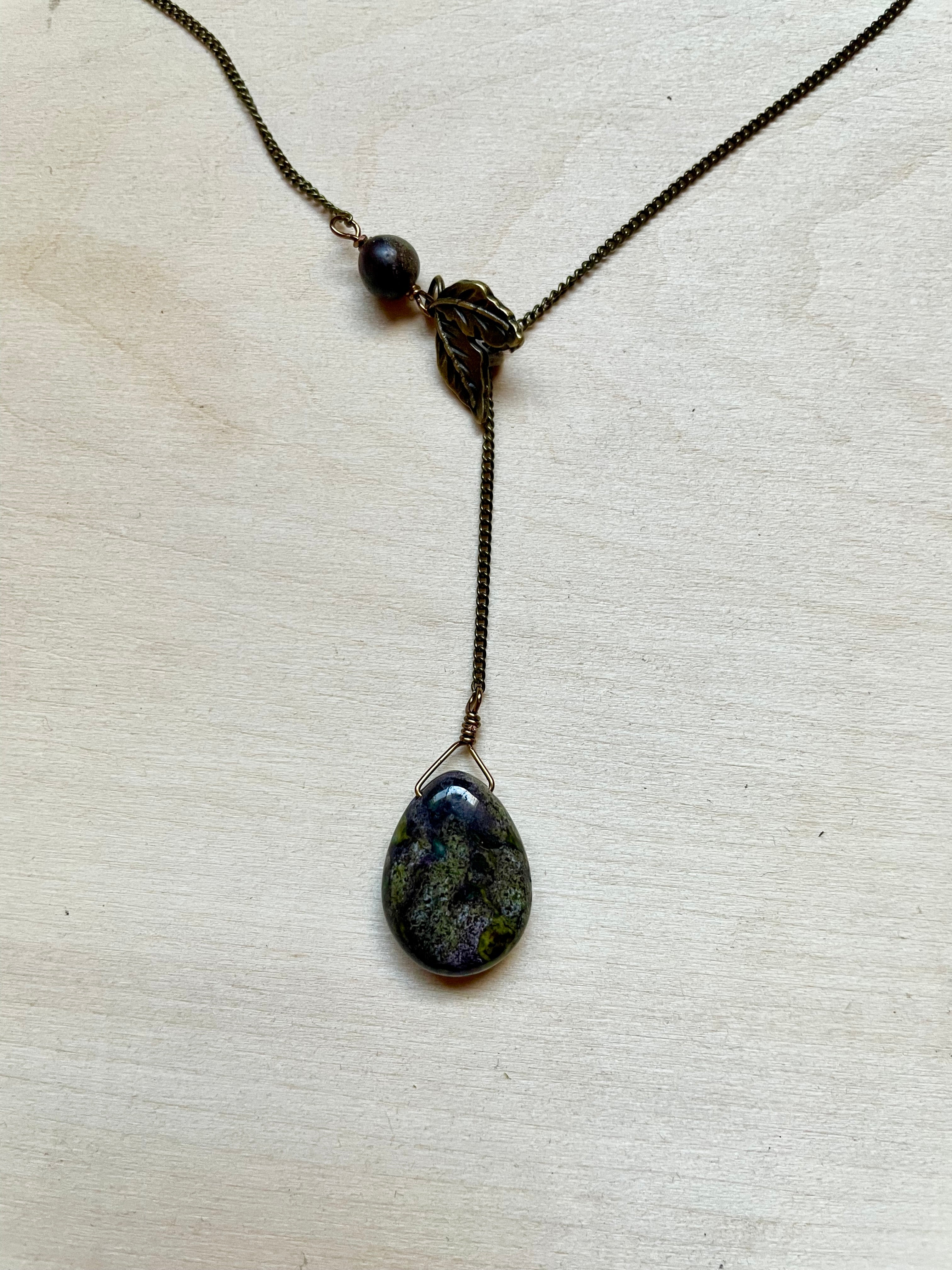 Dragon's Blood Jasper Lariat