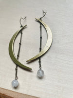 Tourmalinated Quartz Crescent Moon Starry Night