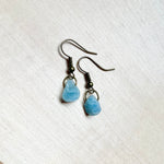 Raw Aquamarine Earrings