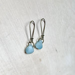 Raw Aquamarine Earrings