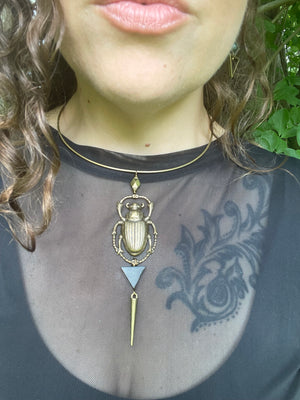 Large Scarab Beetle Necklace