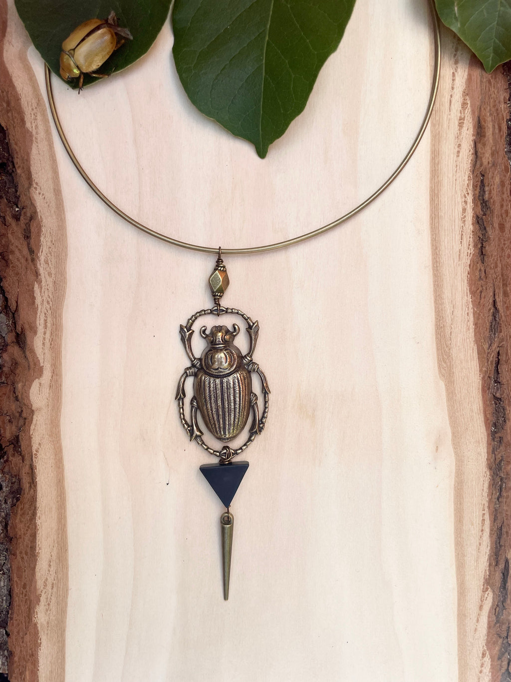 Large Scarab Beetle Necklace