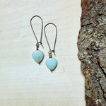 Amazonite Shielded Earrings