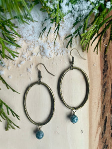 Branch Hoops + Moss Agate