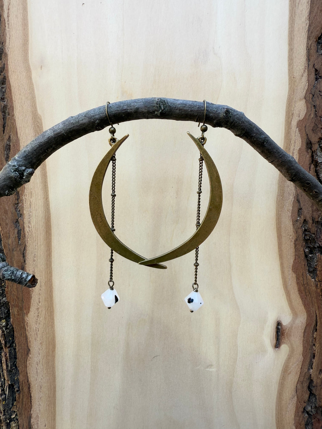 Tourmalinated Quartz Crescent Moon Starry Night