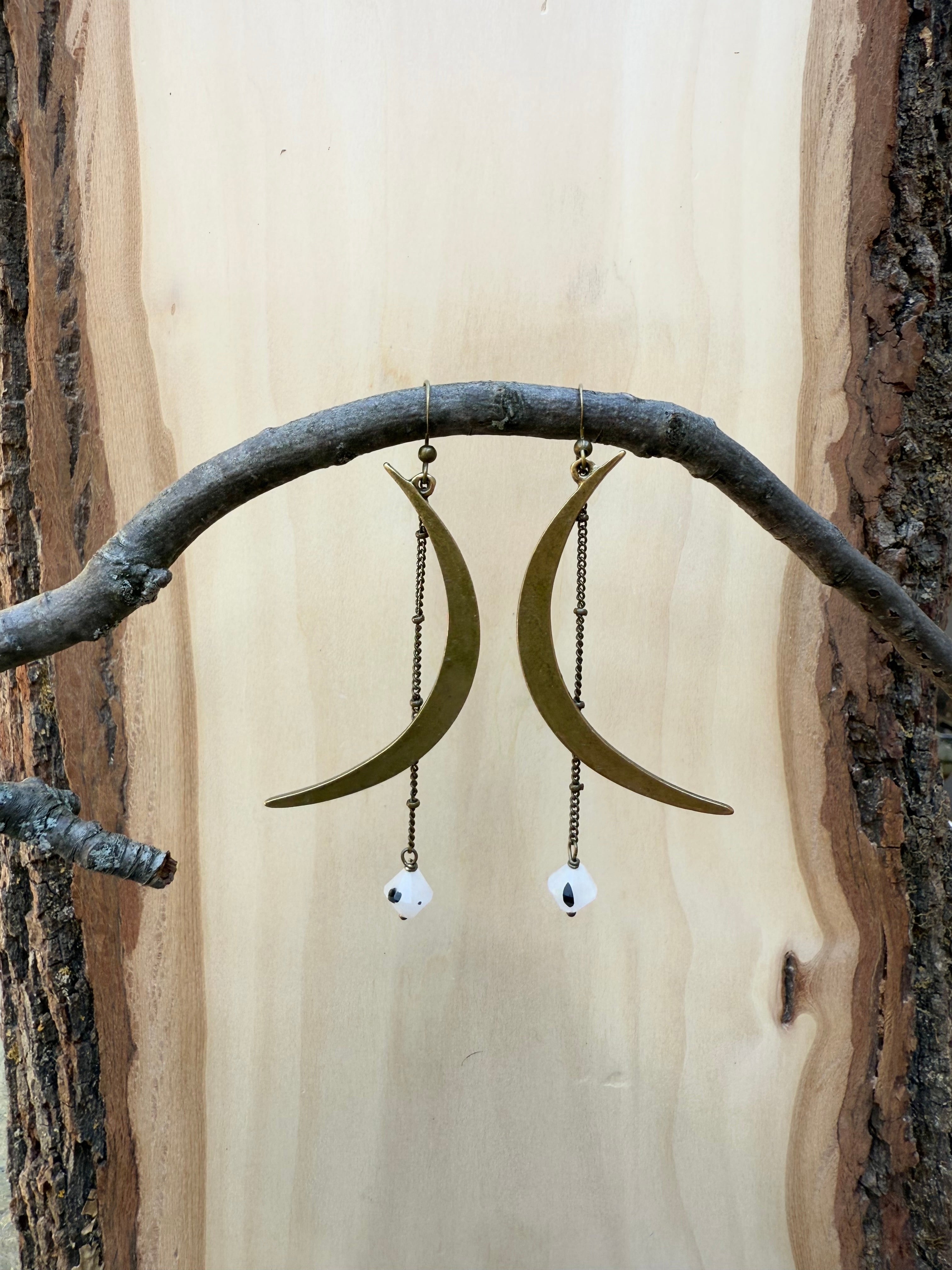 Tourmalinated Quartz Crescent Moon Starry Night