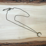 Small Goddess Moon Necklace