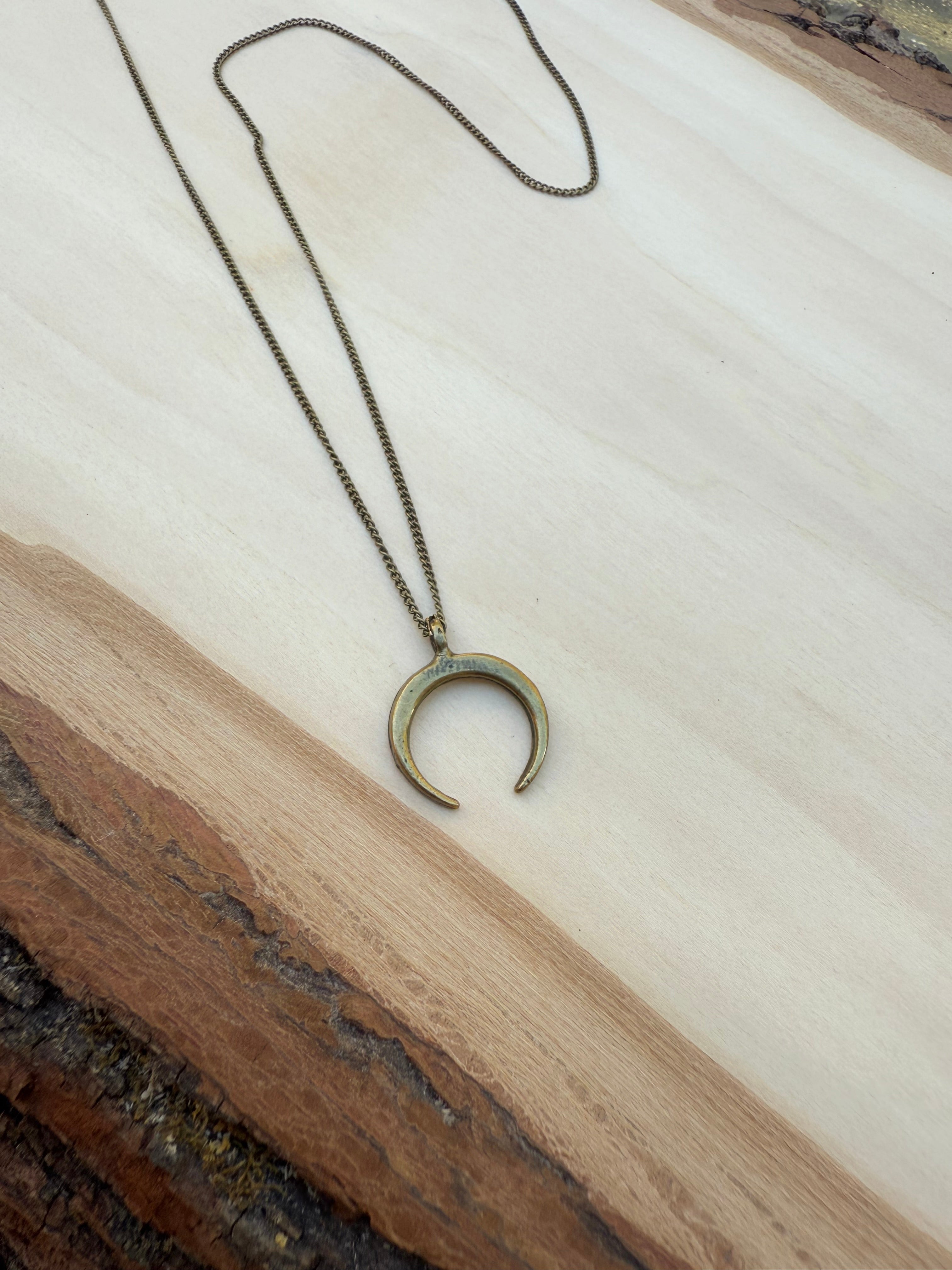 Small Goddess Moon Necklace