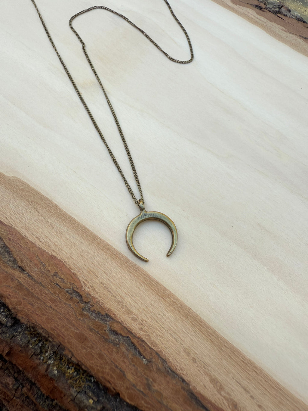 Small Goddess Moon Necklace