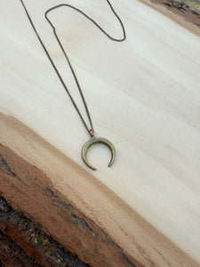 Small Goddess Moon Necklace
