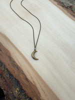 Small Crescent Moon Necklace