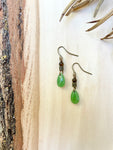 Green Aventurine + Tiger's Earrings