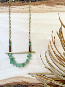 Green Aventurine Lucky Layering Necklace