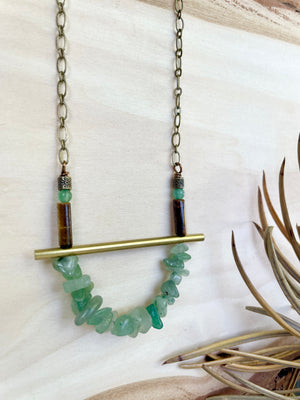 Green Aventurine Lucky Layering Necklace