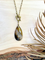 Tigers Eye Toggle Necklace