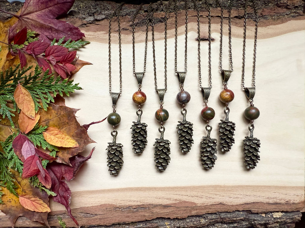 Patient Pinecone + Red Creek Jasper