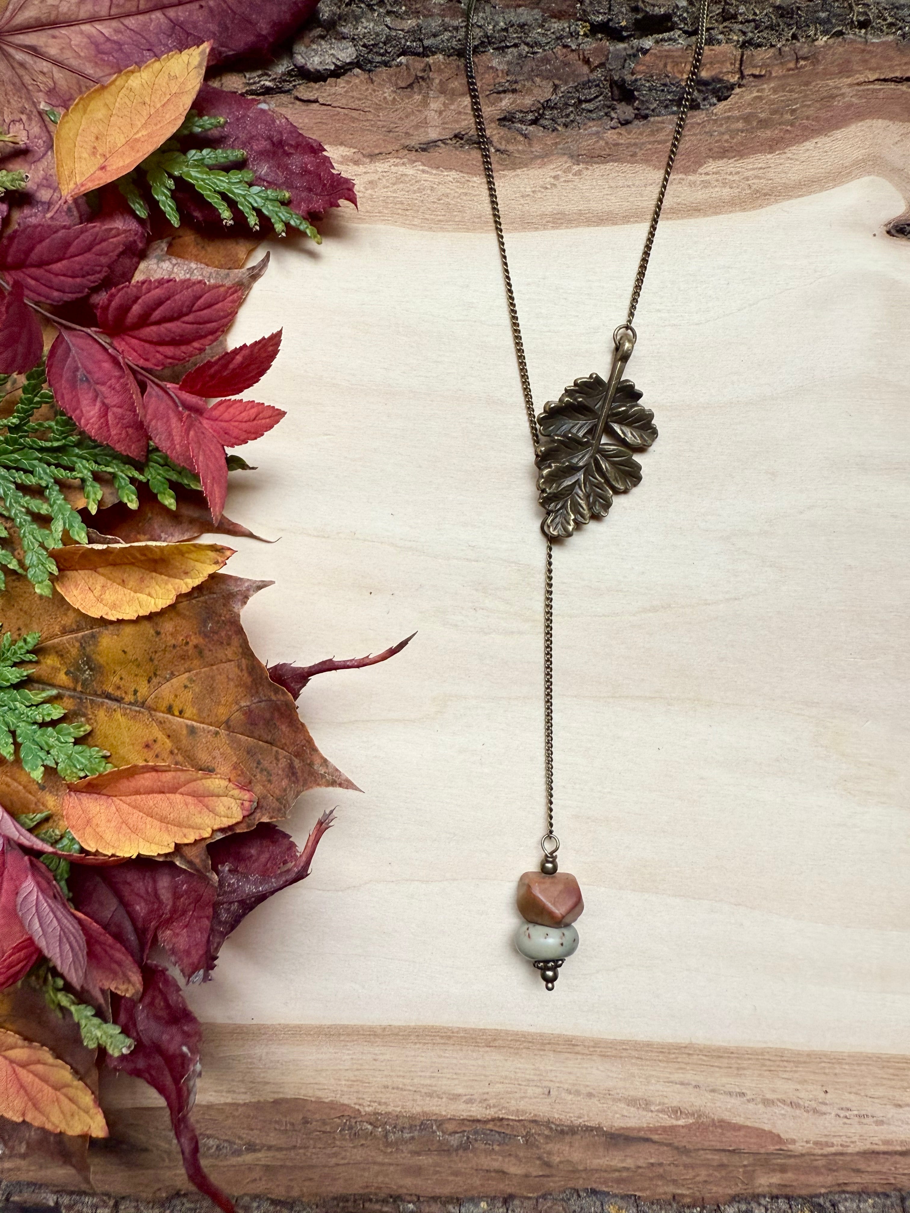 Red Creek Jasper + Oak Lariat