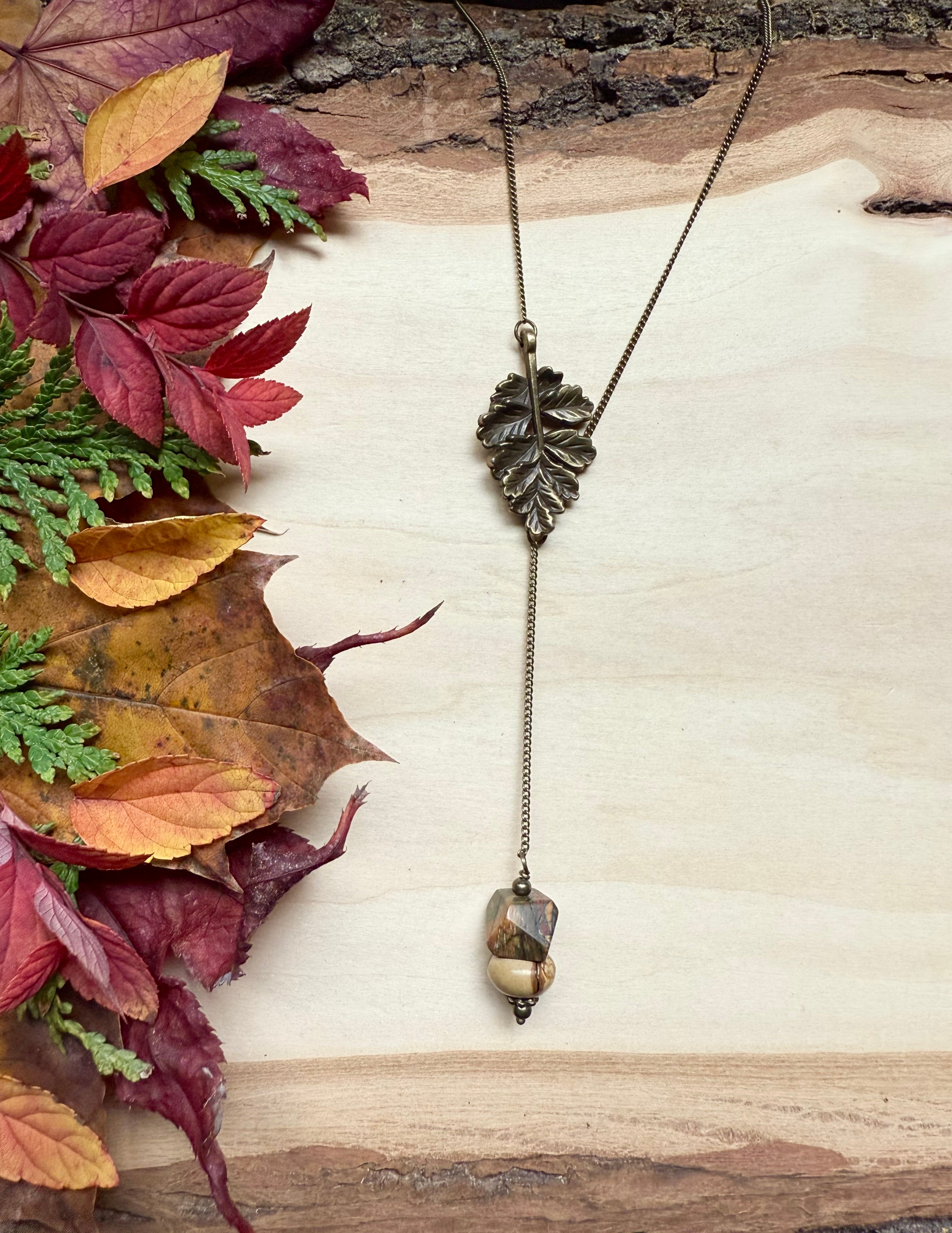 Red Creek Jasper + Oak Lariat