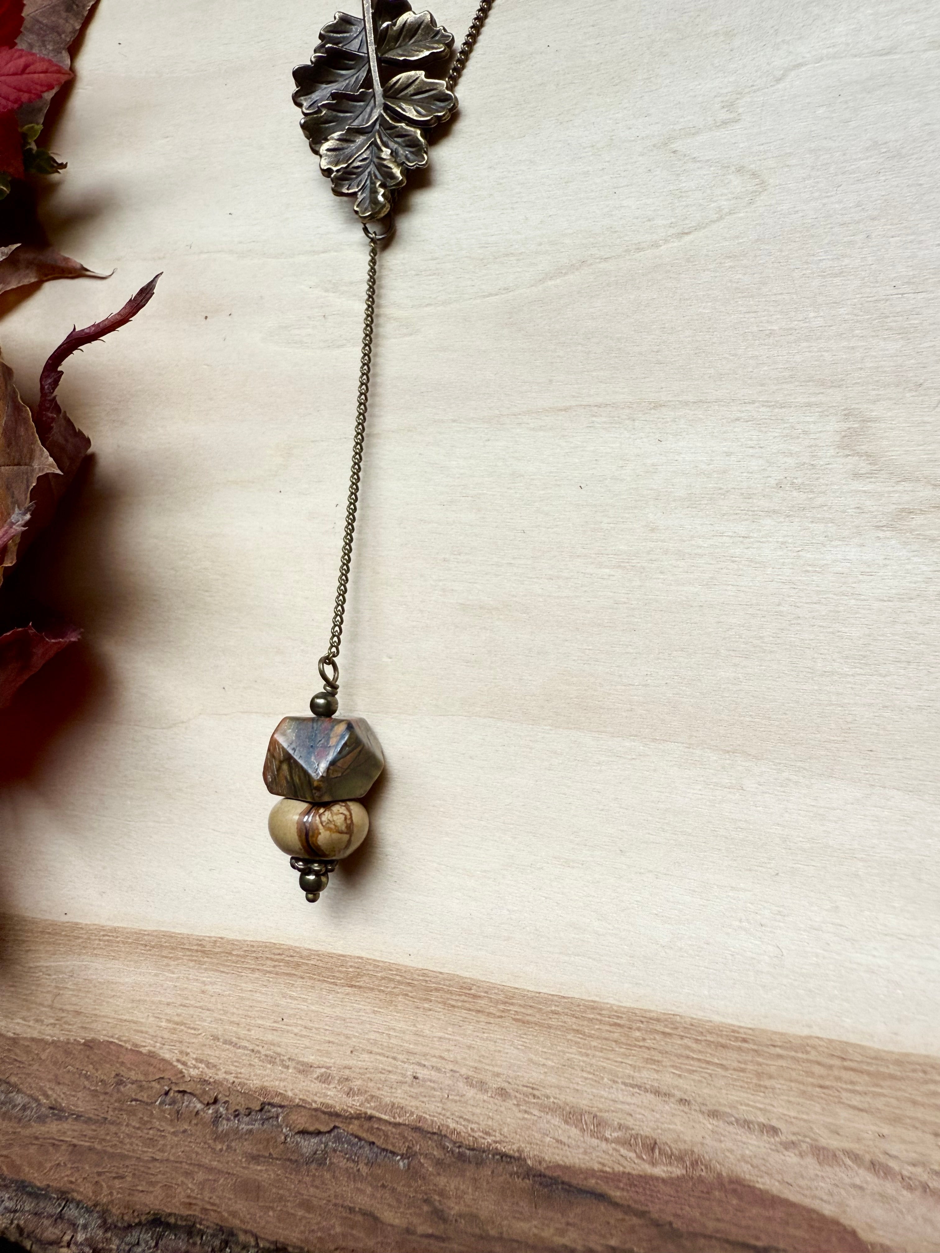 Red Creek Jasper + Oak Lariat