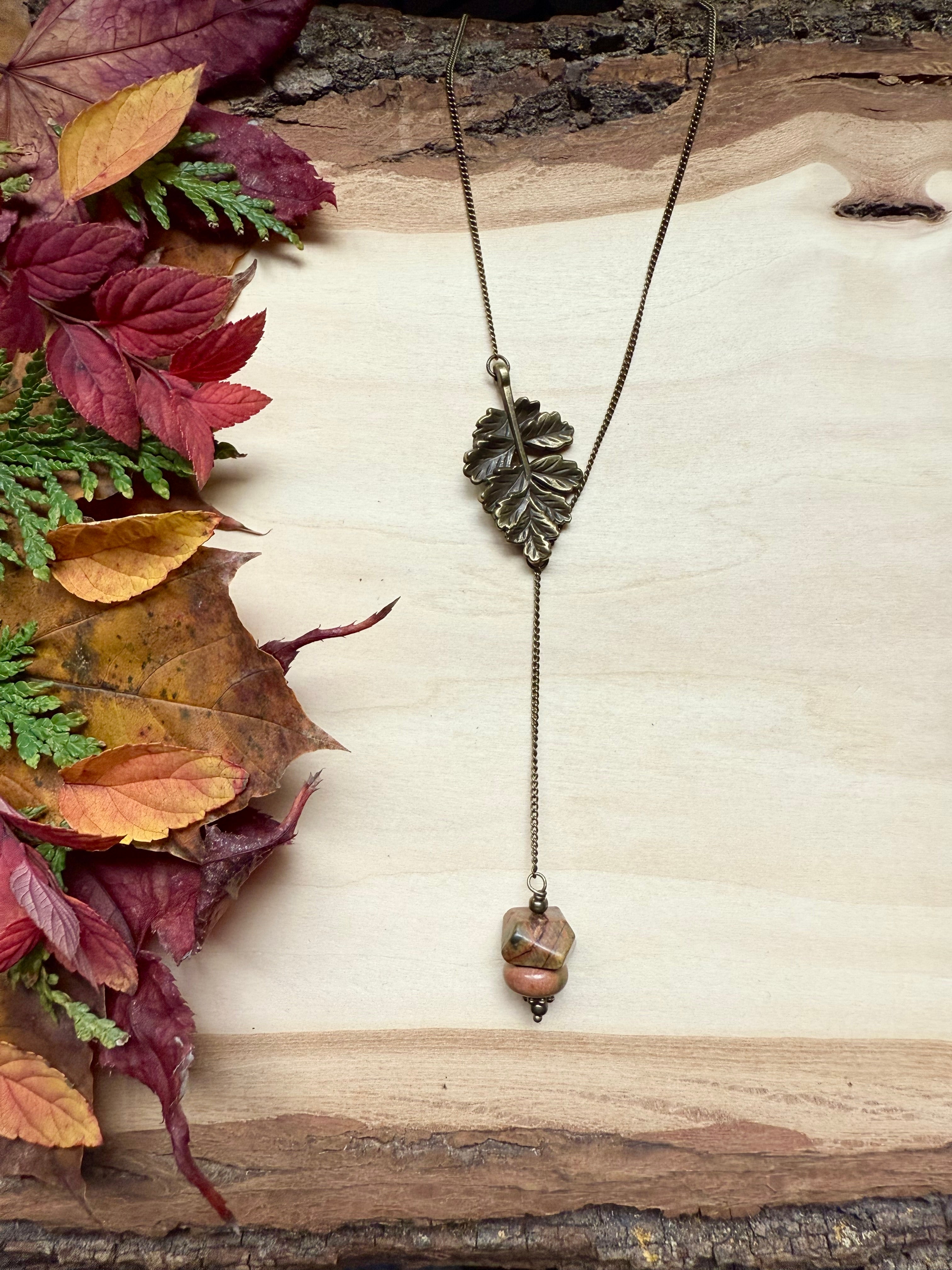 Red Creek Jasper + Oak Lariat