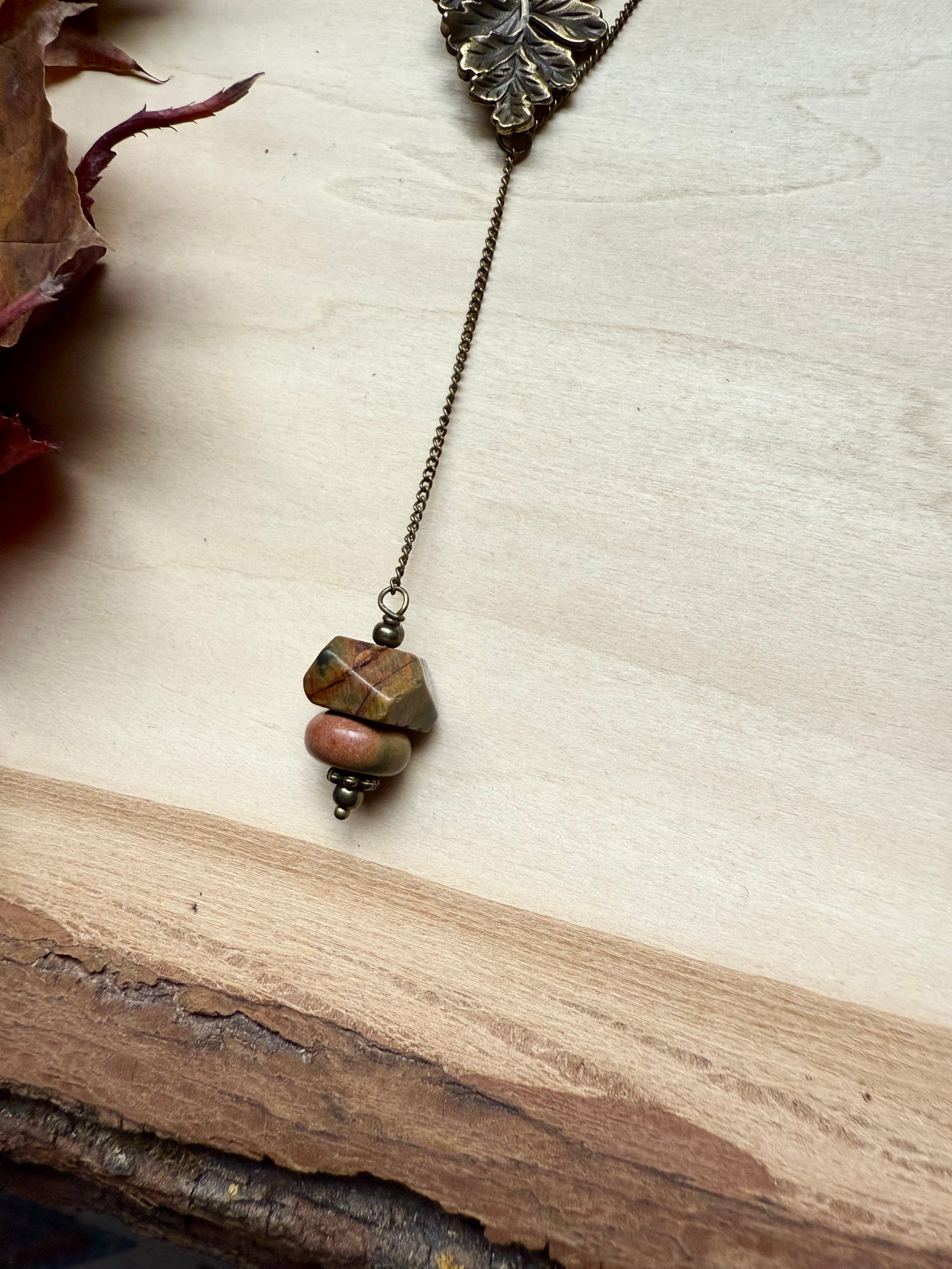Red Creek Jasper + Oak Lariat