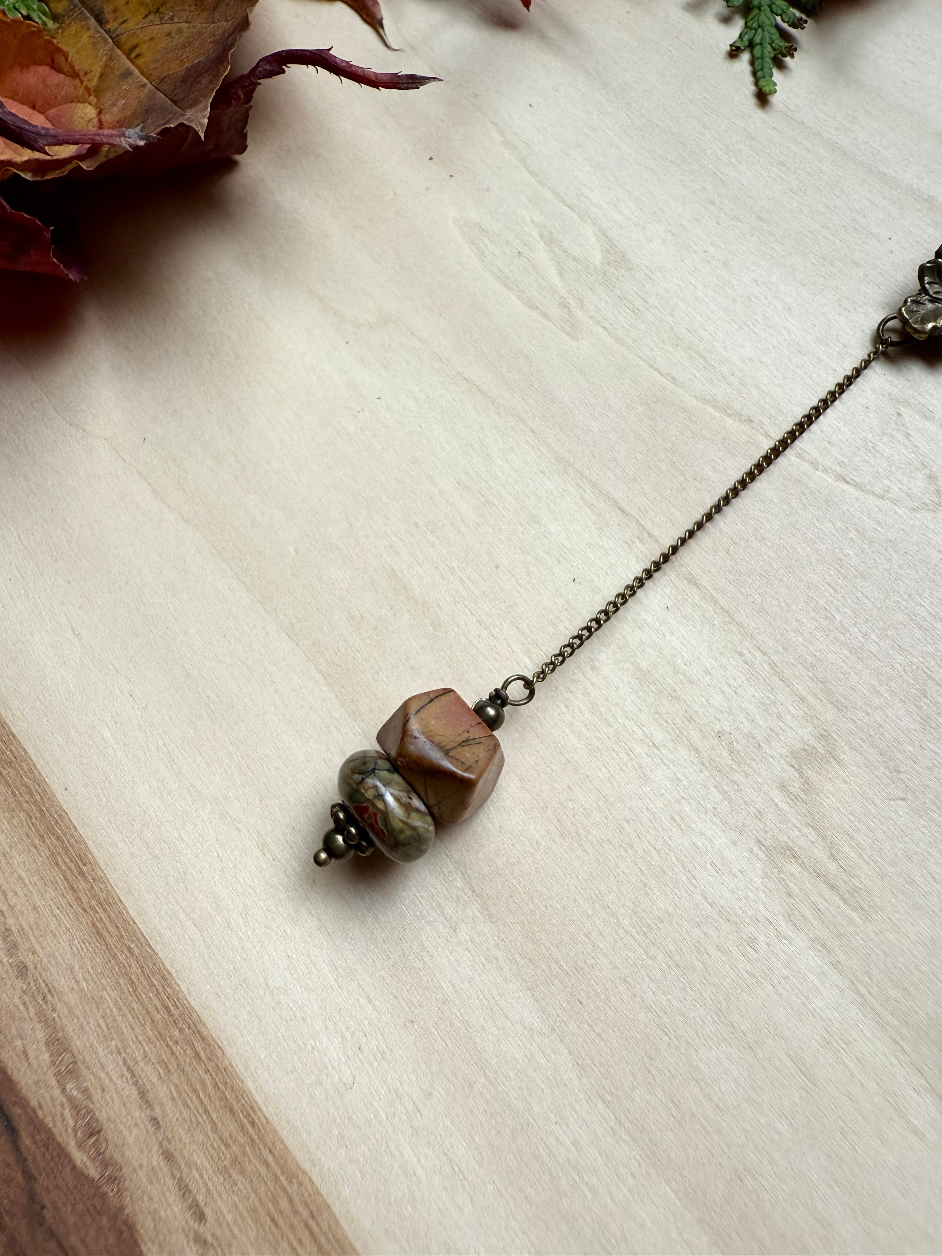 Red Creek Jasper + Oak Lariat