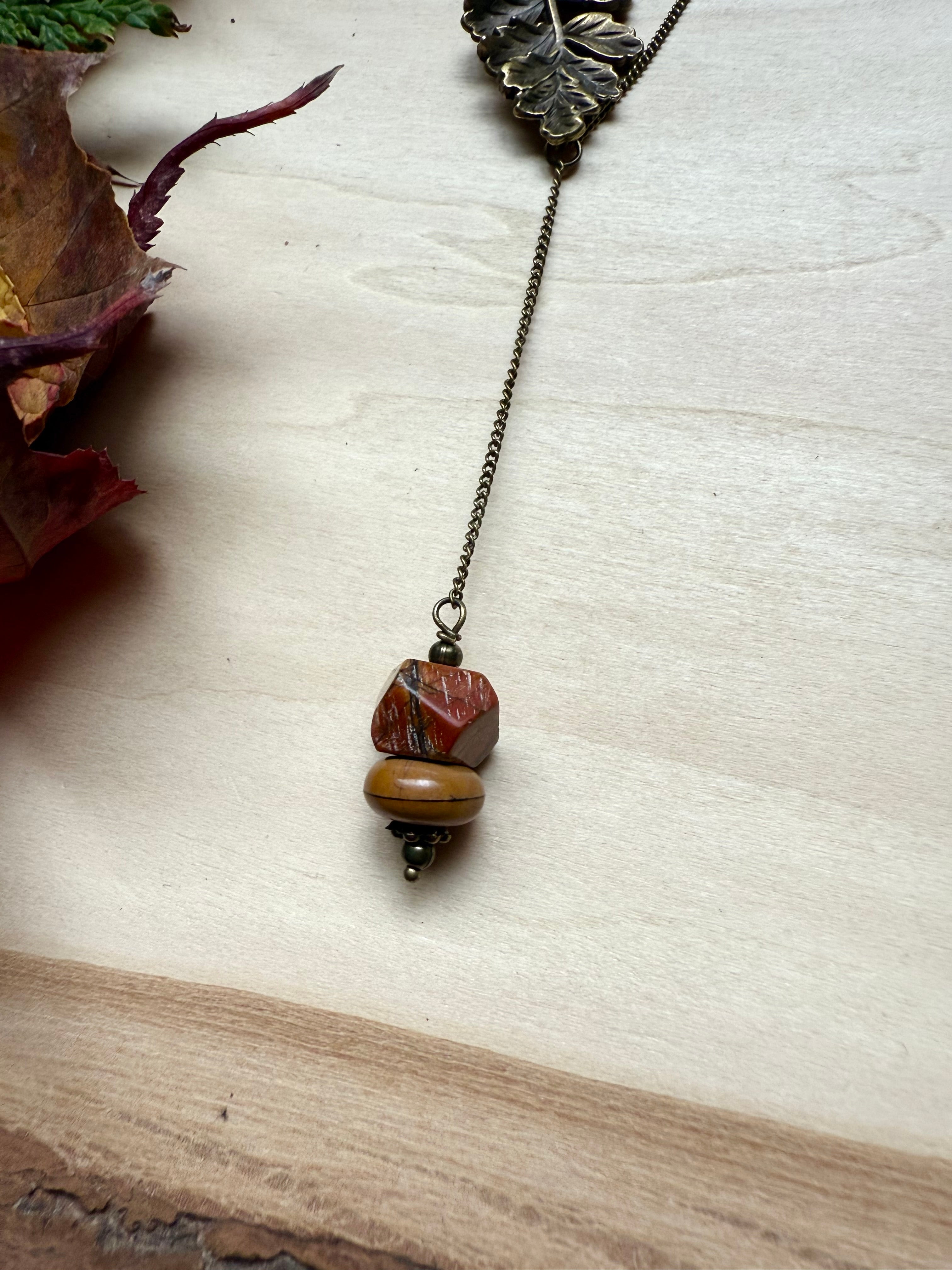 Red Creek Jasper + Oak Lariat