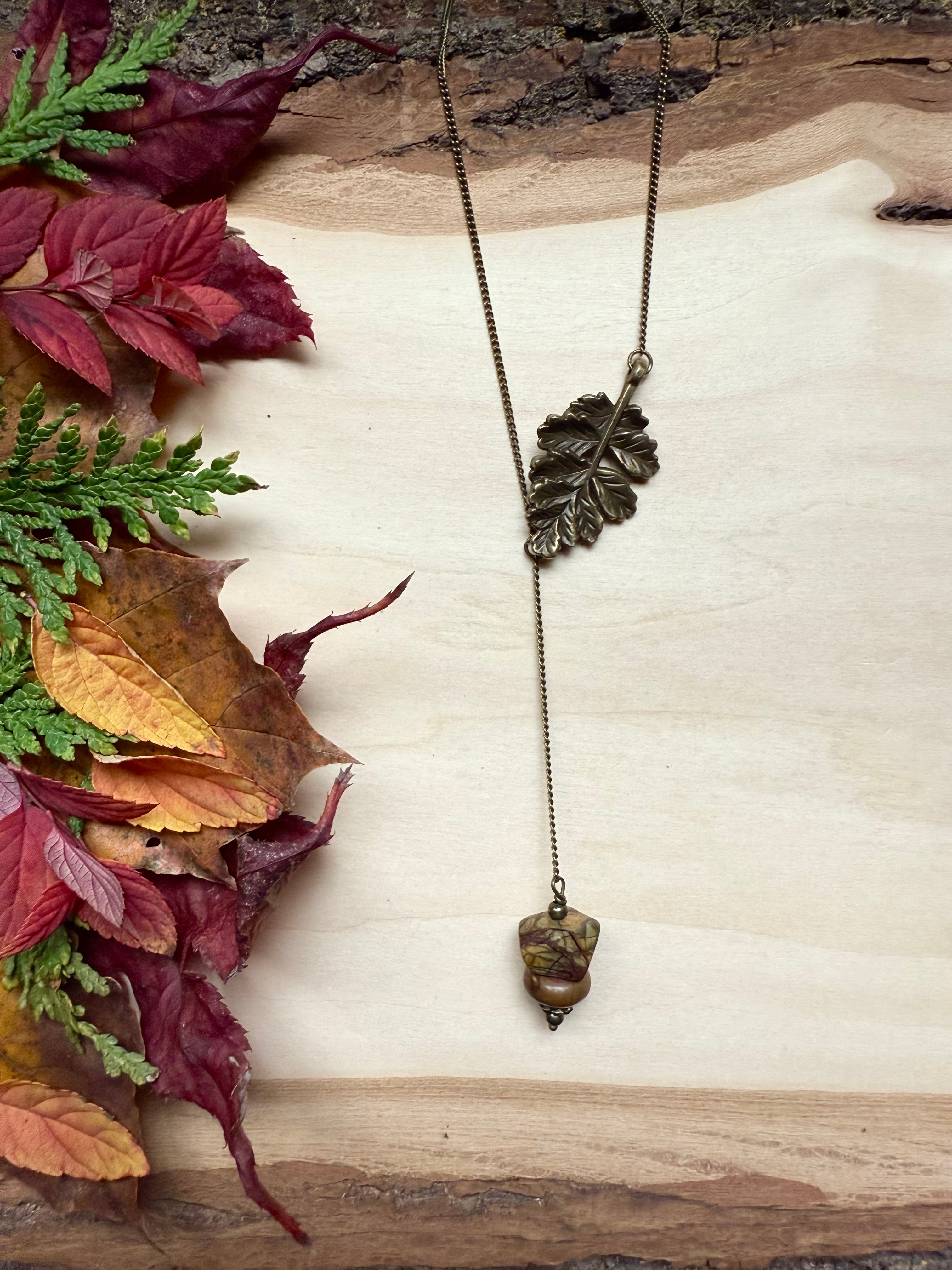 Red Creek Jasper + Oak Lariat