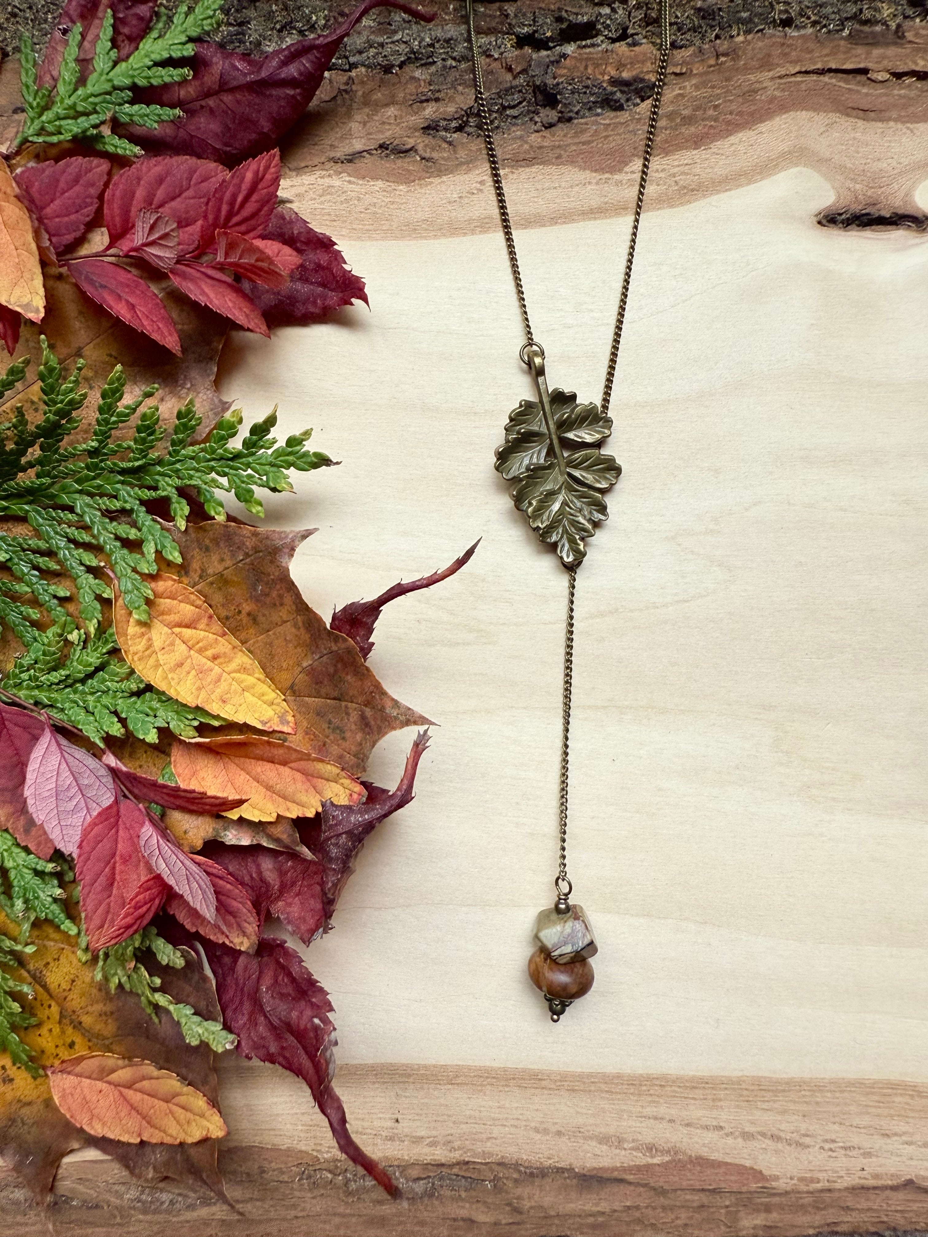 Red Creek Jasper + Oak Lariat