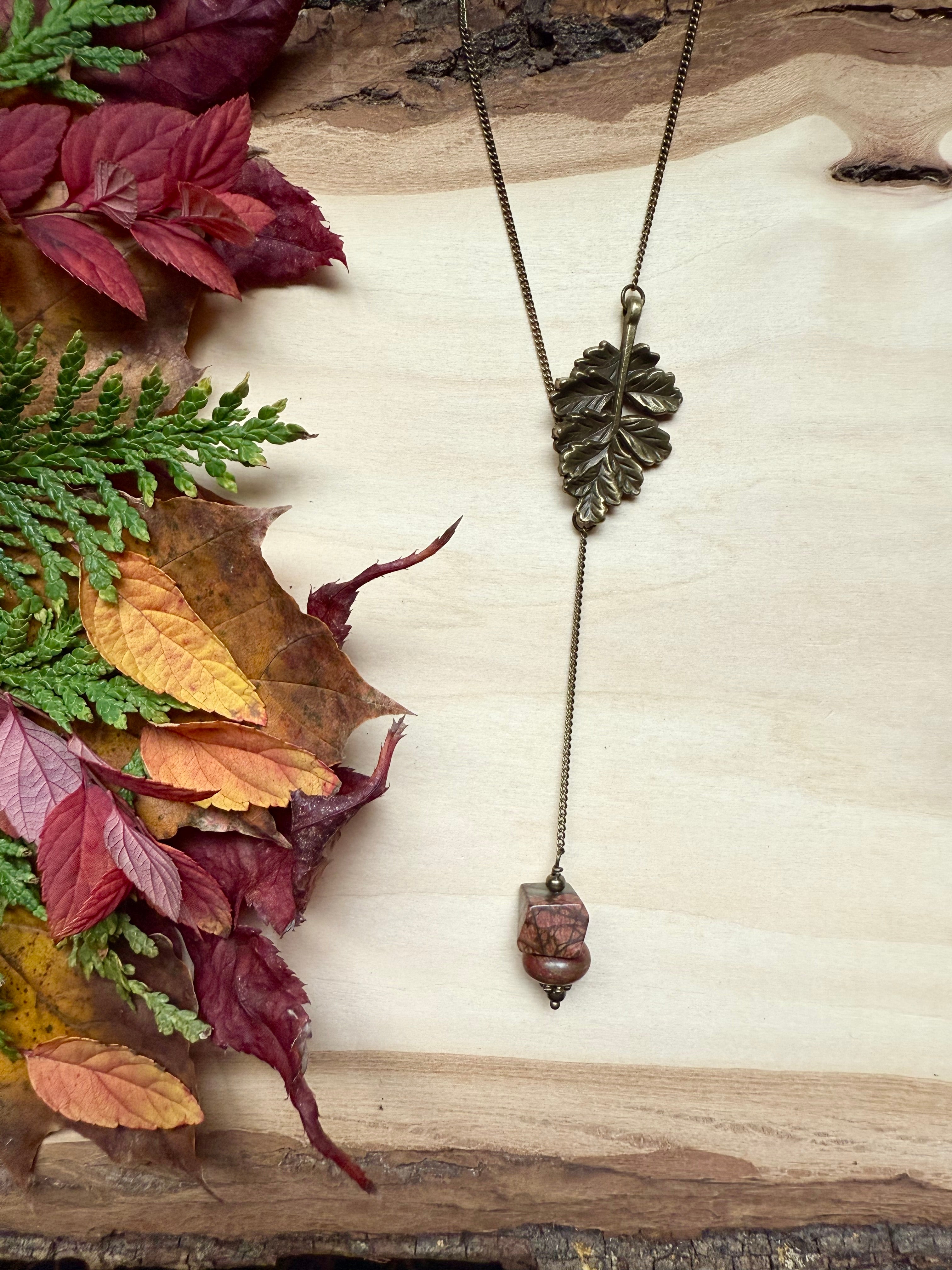 Red Creek Jasper + Oak Lariat