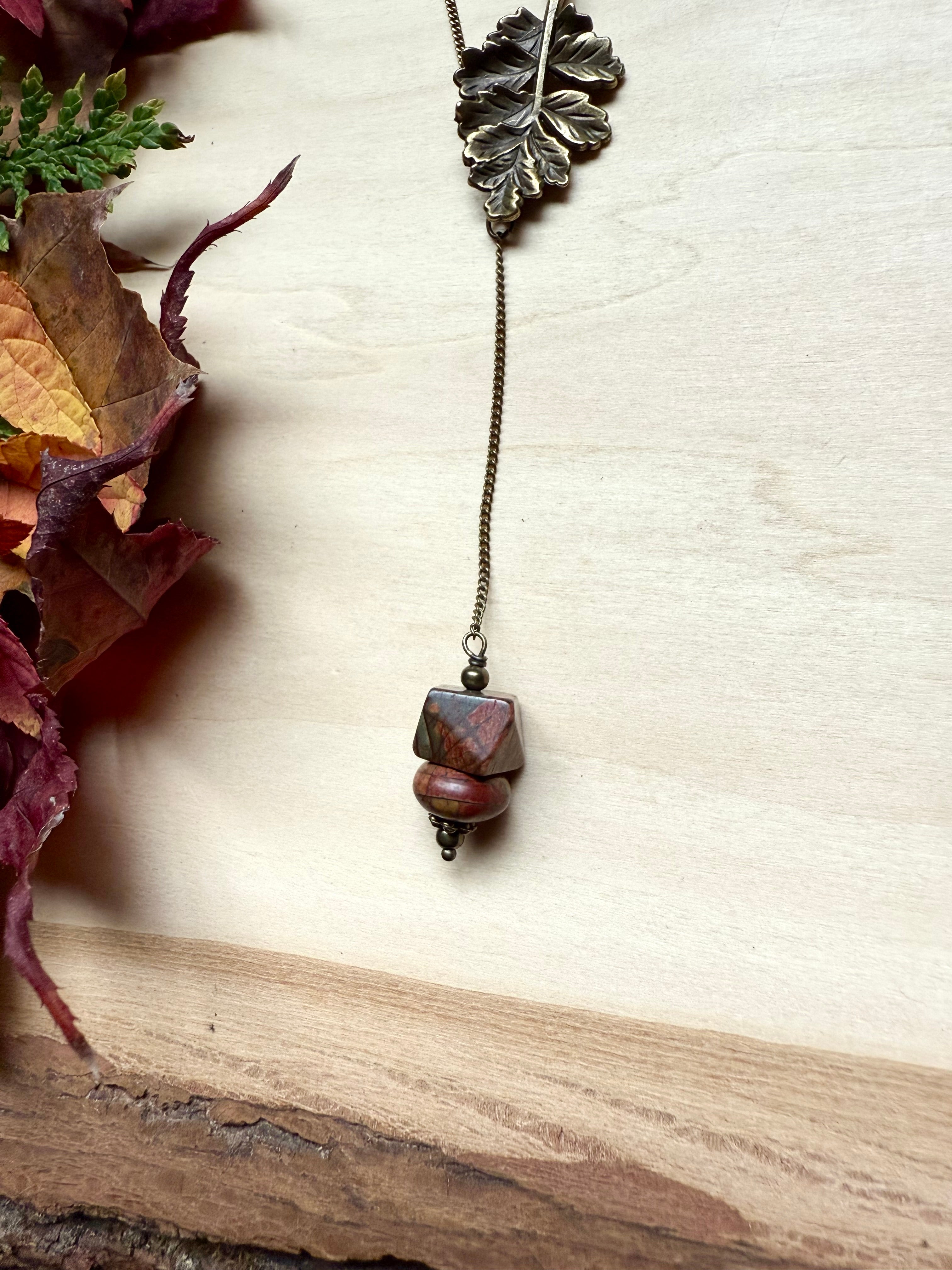 Red Creek Jasper + Oak Lariat