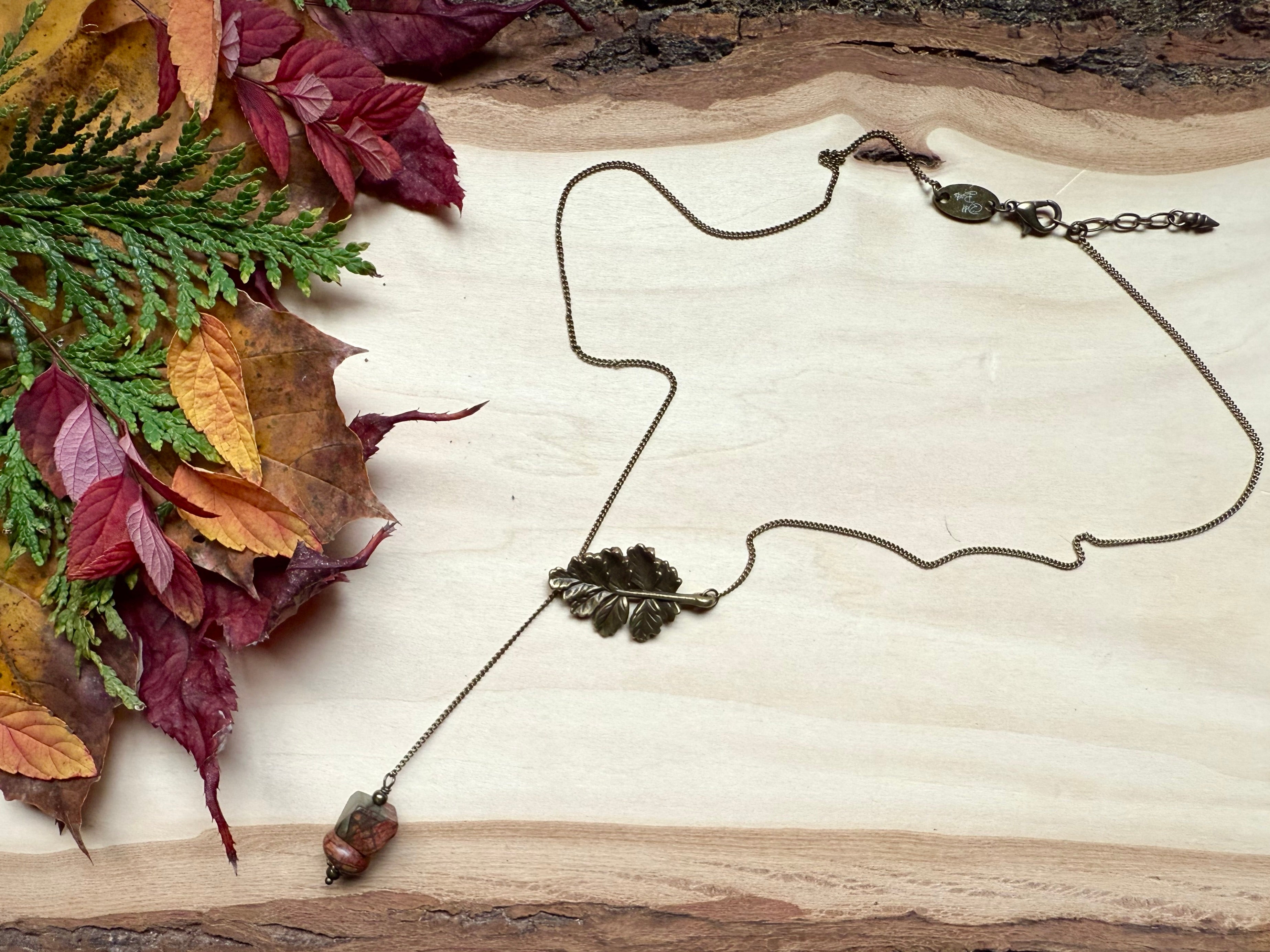 Red Creek Jasper + Oak Lariat