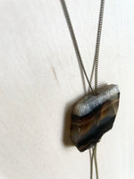 Black Agate Slice Bolo