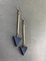 Matte Black Agate Drops