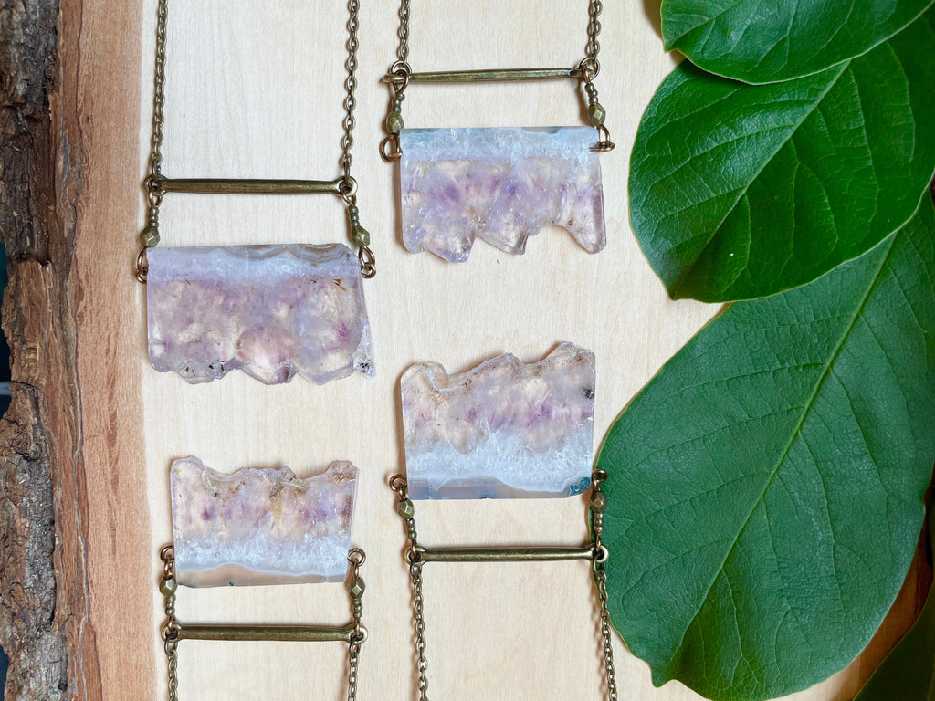 Long Light Amethyst Slice