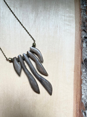 Grayish Brown Drift Wood Fringe