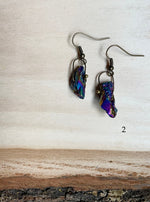 Rainbow Aura Quartz Earrings