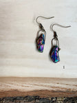 Rainbow Aura Quartz Earrings