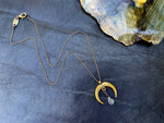 Labradorite Goddess Moon Necklace