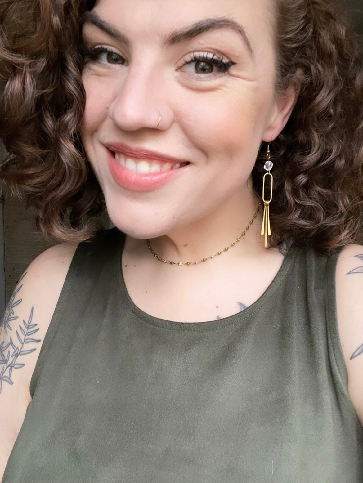 Mini Brass Necklace